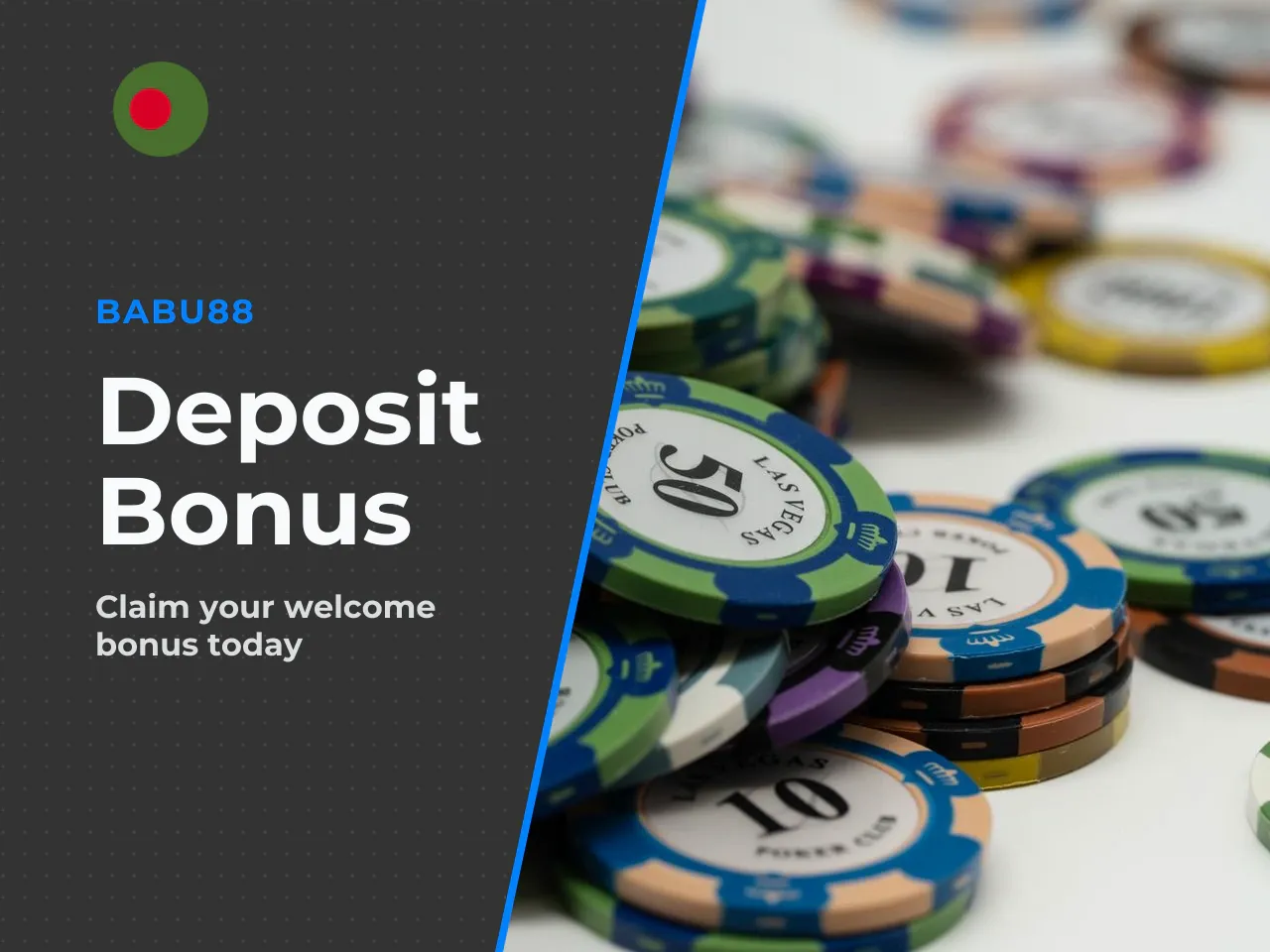 The minimum qualifying first deposit is **500 BDT**. Both the bonus amount and the original deposit must be wagered according to the multiplier within 30 days, or the bonus is voided. That's a detail 
