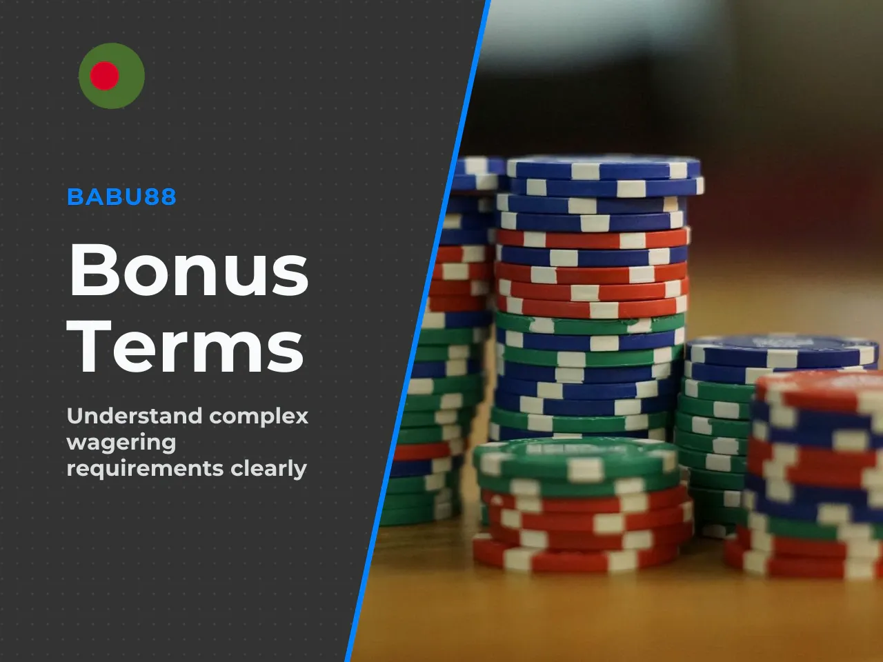 **What many users miss:** - The wagering requirement (e.g., x18) applies to both the bonus amount **and** the deposit amount. A 500 BDT deposit with a 100% slots bonus means (500 + 500) × 18 = 18,000 