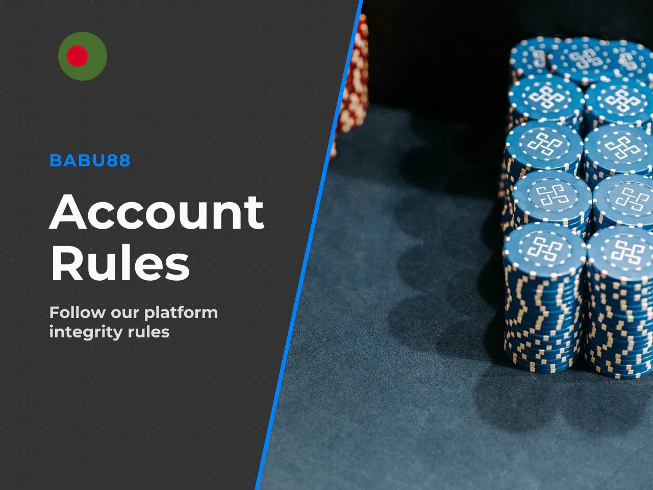 Restrictions on Account, Payment and Offer Stacking. The operator strictly monitors account eligibility: multi-accounting is prohibited. One user, one IP address, one mobile number. If you create a se