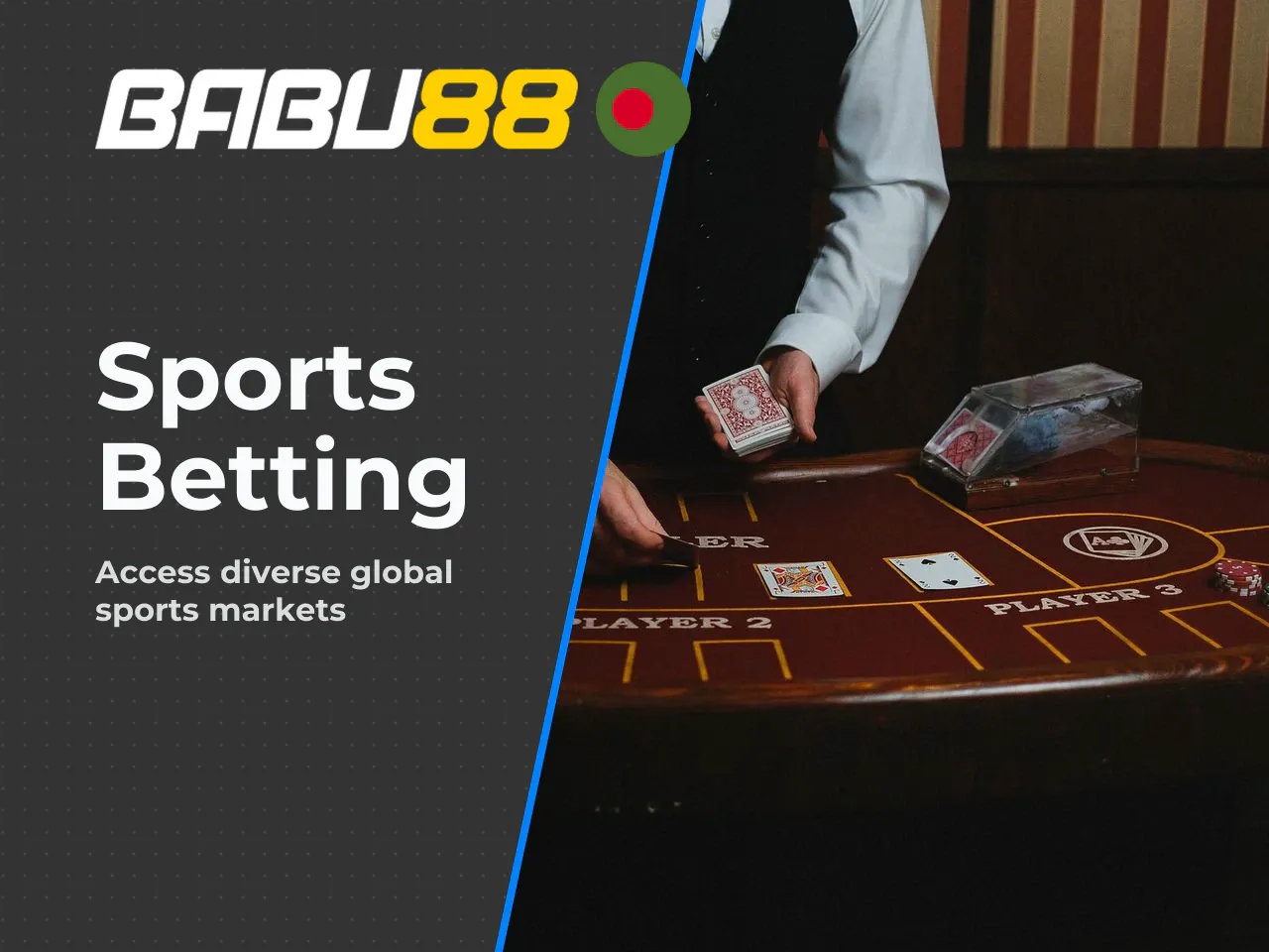 Sportsbook, Cricket, Football and Tennis Markets. Babu88 covers 30+ sports disciplines through integrated sportsbook providers (BTI and IBC Sports). The sports betting section is where most Bangladesh